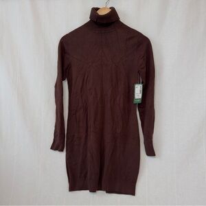 NWT | Simons Twik Vision | Brown Turtleneck Mini Dress | CA M